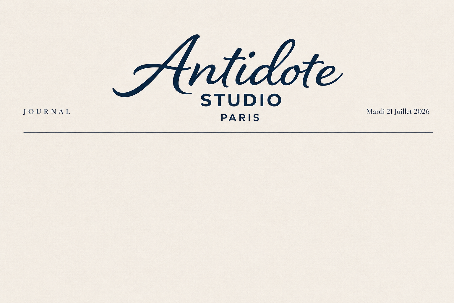 Journal Antidote